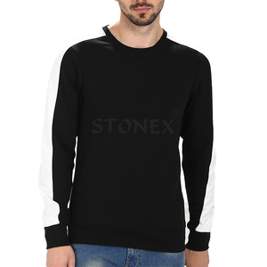 Custom High Quality Men's Crewneck Sweatshirt Fleece and Cotton <b>Blend</b> Pullover for Winter Digital Printing - Product Image 5