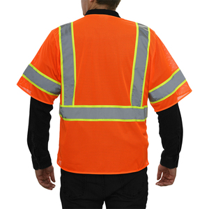Hi Vis Safety Vest Hi Visibility Construction Work Wear Custom Logo and Custom <b>Number</b> Size Safety Vest for Men - Product Image 2