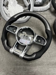 Volant en fibre de carbone véritable pour Mercedes W221 S65 Amg Cl550 <span class=keywords><strong>Cl63</strong></span> S63 pour Mercedes benz g 63 Amg Volant - Product Image 3