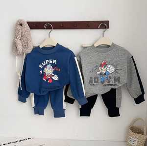 ชุดสเวตเตอร์แขนยาวลายหัวเสือของเด็กชุดเสื้อผ้าคอตตอนสวมใส่สบาย - Product Image 4