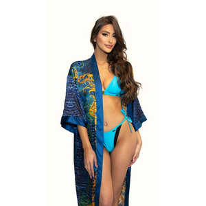 Maillot de bain Lumija, long kaftan imprimé Pagun - Product Image 1