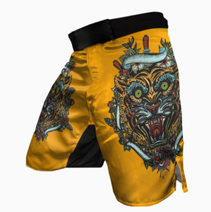 Pantalones cortos de lucha MMA hechos a medida, ropa deportiva OEM con impresión por sublimación, pantalones cortos de cintura elástica - Product Image 4