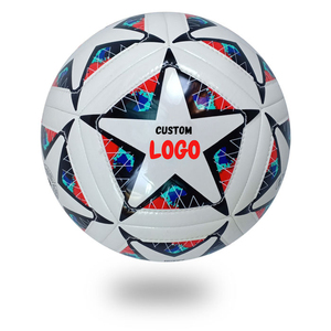 Balón de Fútbol de Cuero PU de Alta Calidad Más Vendido, Cosido a Máquina, Impreso con Serigrafía, Tamaño Oficial, Entrenamiento, Partido, Venta al por Mayor - Product Image 1