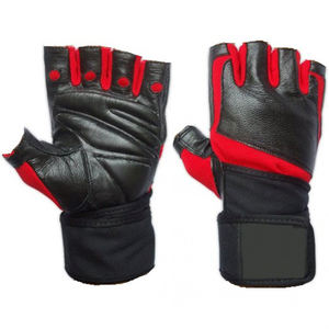 HBG 1074 Gants de fitness Gants de sport unisexes demi-doigt de sport Protège-poignet long Gants d'haltérophilie de sport - Product Image 2