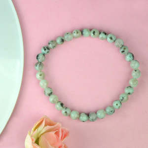 Bracelet en cristal de pierre de lune kiwi, pierre précieuse naturelle pour l'équilibre et l'intuition - Product Image 5