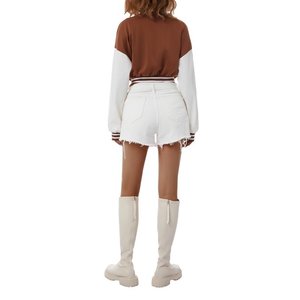 Gran oferta, chaqueta Varsity de lana 100% personalizada para mujer, invierno, informal, Letterman, a prueba de viento, transpirable, bajo MOQ, producto terminado - Product Image 6