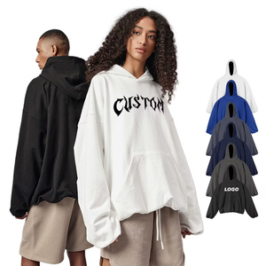 Nouveau Sweat à Capuche Unisexe Oversize Personnalisé 2026 en Coton Double Couche 420 GSM, Sans Cordon, Impression DTG OEM - Product Image 1