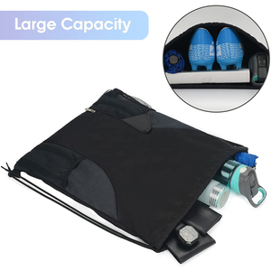 กระเป๋าเป้สะพายหลัง Drawstring กีฬายิมกระสอบแพ็คพร้อมกระเป๋าตาข่าย 2024 กระเป๋าสตริงสําหรับผู้หญิงผู้ชายเด็ก - Product Image 2