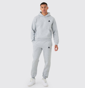 Survêtements de jogging unisexes décontractés, 100% coton, écologiques, respirants, à séchage rapide, personnalisables, logo sur le devant, coupe classique pour homme - Product Image 1