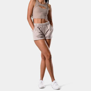 Pantalones cortos de Yoga de entrenamiento de cintura alta con bolsillos Estilo motorista Pantalones cortos transpirables y de control de barriga para gimnasio - Product Image 6