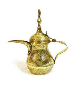 Service à café en acier poli en laiton Service à café arabe Service à thé à café en laiton Pot à thé arabe en cuivre Disponible chez Wholesale - Product Image 4