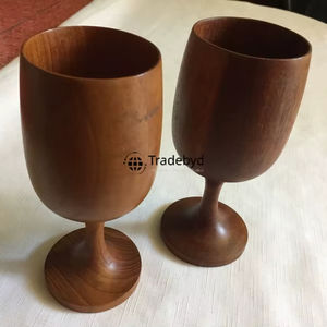 Tradebyd Gobelet en verre en bois écologique fabriqué à la main de style rustique pour une utilisation dans la cuisine moderne - Product Image 1