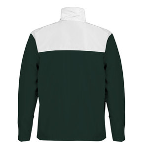 Chaqueta cortavientos Softshell larga para hombre con capucha Parches personalizables de estilo de cremallera de moda - Product Image 3
