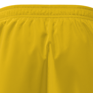 Pantalones Cortos Deportivos de Secado Rápido Personalizados para Hombre, Pantalones Cortos Deportivos Amarillos con Diseño Lateral Negro, Estampado de Número, Características Transpirables - Product Image 5