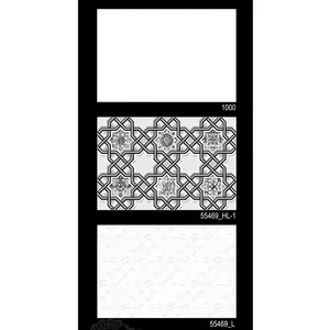 Blanco y Negro 300x450mm Cerámica Subway Digital 30x45cm Azulejo de pared Precio barato Cocina 12x18 Acabado brillante Cerámica rectificada - Product Image 1
