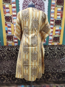Caftan en coton pour femmes vêtements d'été imprimé animal longue tunique élégante robe indienne pour salon de plage tenue décontractée et de fête - Product Image 5