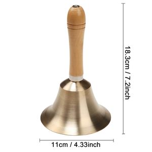 Campana de Mano de Latón Macizo Súper Fuerte, Campana de Servicio y Escritorio de Alta Resistencia - Product Image 6