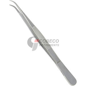 Pinzas quirúrgicas desechables de plástico estéril, fórceps médicos rectos y curvos de precisión para clínica y laboratorio - Product Image 2