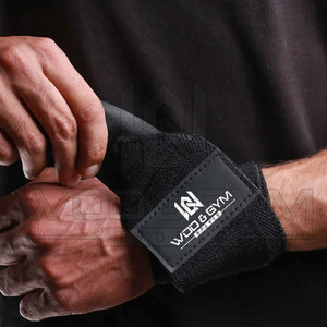Muñequeras de seguridad para Fitness con logotipo personalizado Unisex, gran oferta, venta al por mayor, accesorios de gimnasio para levantamiento de pesas, deportes y entrenamiento - Product Image 5