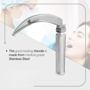 Laryngoscope ORL de qualité supérieure avec un ensemble de 4 lames Macintosh pour adultes, LED avec fibre optique, acier inoxydable, réutilisable, ISO CE - Product Image 6