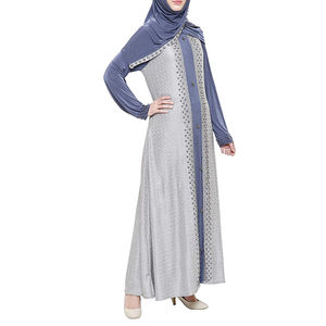 Robe longue islamique pour femmes, respirante et à séchage rapide, abaya décontractée, grande taille, en vente, services OEM, meilleur design, couleur personnalisée - Product Image 2