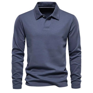 Nouvelle tendance pour hommes pulls en coton de qualité supérieure polos en tissu tricoté personnalisé polos pour hommes de grande taille - Product Image 1