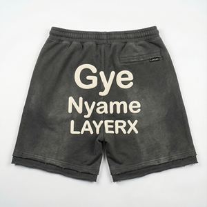 Shorts Bermuda Y2K Personalizados para Mujer, Corte Regular, Cintura Elástica, Cintura Alta, Estilo Hip Hop, Desgastados, Casuales de Gimnasio, Pedidos al por Mayor - Product Image 5