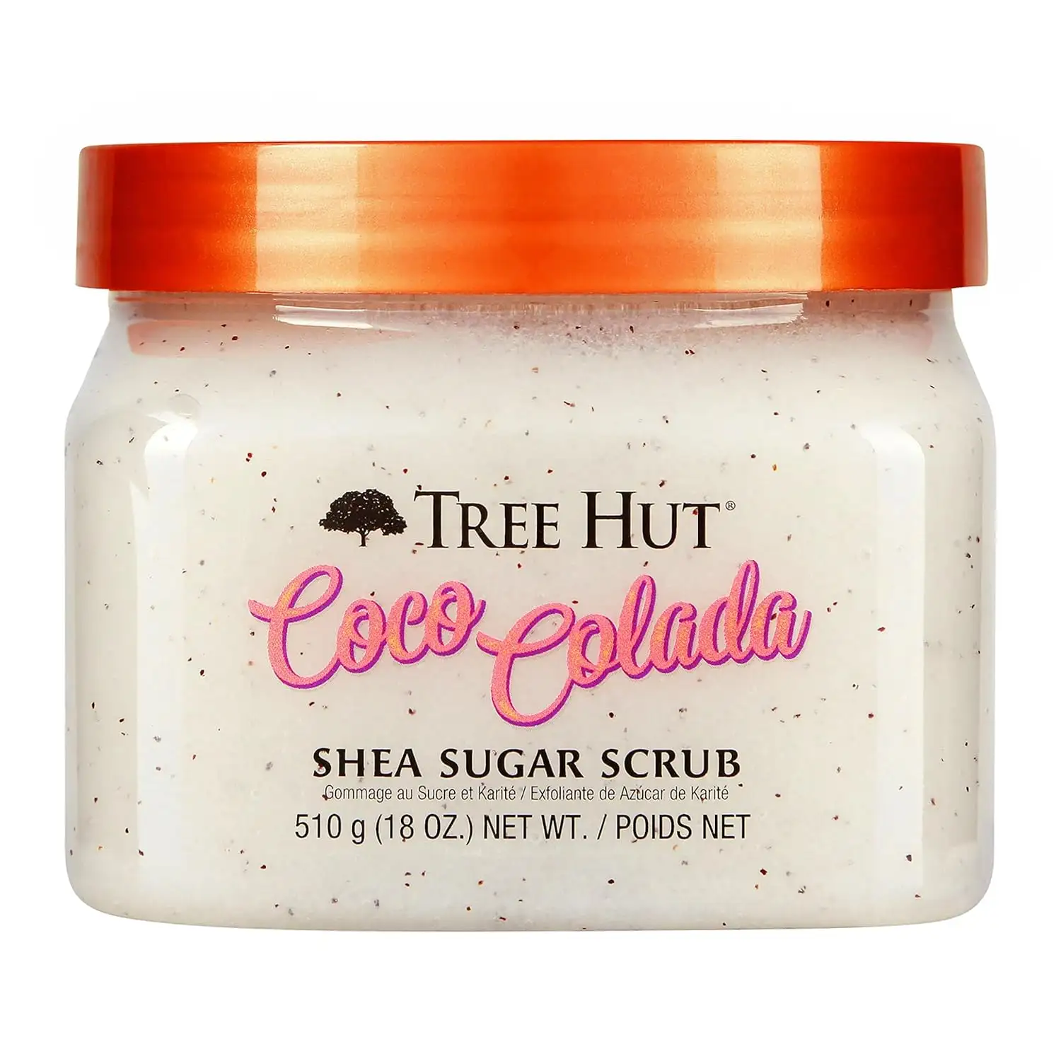 Harga diskon pohon Hut Shea Sugar Scrub Coco Colada, 18 oz, Ultra Hydrating dan Scrub pengelupas untuk nutrisi esensial Bo