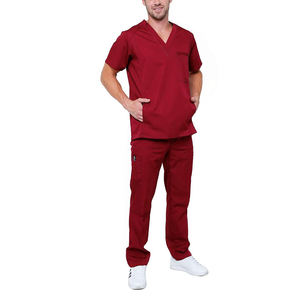 Uniforme d'hôpital durable et élégant de haute qualité pour hommes, nouveau style extensible à manches courtes, tenue d'allaitement médical, costume de gommage de vente chaude - Product Image 5