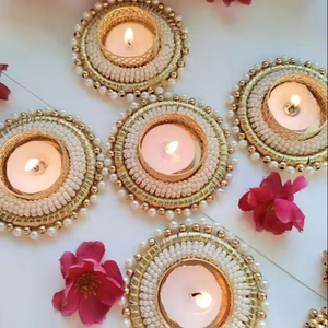 Portavelas especial Diwali Ganpati, Diwali Diyas, luces de té, decoración de escaleras, Decoración de mesa, recuerdo de devolución, regalo de inauguración de la casa - Product Image 1