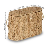 Ovaler Toilettenpapierhalter mit Deckel Handgefertigte Aufbewahrungsbox Umweltfreundliche Natürliche Heim- und Wohnraumdekoration Großhandel aus Vietnam
