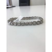 Bracelet tennis diamanté avec sertissage clos, bijou tendance en or 14 carats unisexe