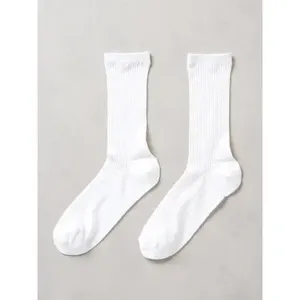 Calzini da donna bianchi, spessi, trasparenti, alla caviglia, traspiranti, lavorati a maglia, tinta unita, per uso quotidiano, stile classico, estivi - Product Image 1