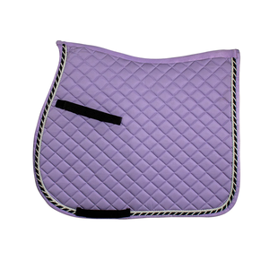 Tapis de selle anglais tout usage matelassé en coton standard Tapis d'équitation profilé Vente en gros d'équipement équestre en vrac pour une utilisation stable - Product Image 1