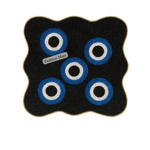 Manteles individuales ecológicos con cuentas hechas a mano, manteles redondos y cuadrados de diseño para compradores internacionales - Product Image 1