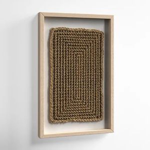 Arte de pared de caja de sombra de medios mixtos con diseño abstracto ilustraciones contemporáneas para sala de estar dormitorio decoración moderna para el hogar - Product Image 3