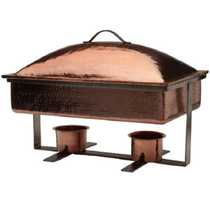 Vajilla rectangular de metal y oro de la mejor calidad, equipo de catering para decoración de fiestas - Product Image 1