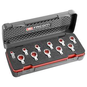 Jeu de forets métriques polygonaux Facom 9 x 12 mm (11 pièces) Jeu de douilles de haute qualité - Product Image 1