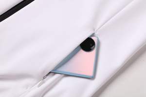 เสื้อแจ็คเก็ตผ้าฟลีซบุใยสังเคราะห์แบบปรับแต่งได้สำหรับทุกเพศ แขนยาว คอตั้ง ผ้าแคนวาส แห้งเร็ว ระบายอากาศดี สไตล์ลำลอง - Product Image 3