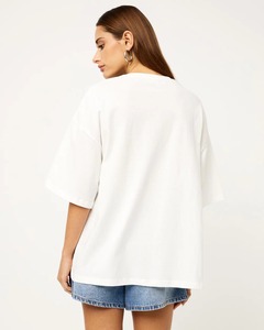 Camiseta gráfica extragrande personalizada Cherry Girl para mujer, tela de punto holgada de calidad superior para ocasiones de invierno - Product Image 3