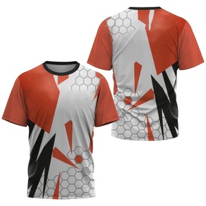 Moda simplicidad Harajuku ropa deportiva camiseta para hombres al aire libre bádminton Tenis de Mesa ropa de entrenamiento Casual cuello redondo Tops sueltos - Product Image 3