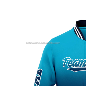 Mode urbaine veste universitaire personnalisée Streetwear taille 100% laine MCACVJ-148 col montant avant broderie Logo respirant - Product Image 5