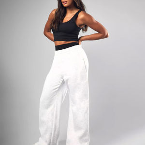 Pantalones Deportivos de Invierno Personalizados para Mujer, Pantalones Deportivos de Lona Regular con Frente Plano, Servicio OEM - Product Image 3