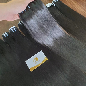 Meilleure vente Bonstreight simple donneur HD dentelle vagues 8-32 pouces Machine Double trame vietnamien Remy vierge faisceaux de cheveux humains peut - Product Image 1