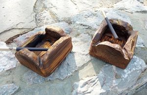 ที่เขี่ยบุหรี่ทำจากไม้พร้อมรายละเอียดทางศิลปะไอเดียของขวัญที่สมบูรณ์แบบสำหรับเพื่อนที่ชอบการตกแต่งแบบชนบท - Product Image 2