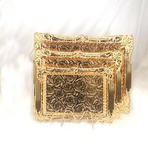 Elegance Designer Plateau en gros avec poignées pour la maison Hôtel Table Plateau de service alimentaire décoratif au prix le plus bas - Product Image 4