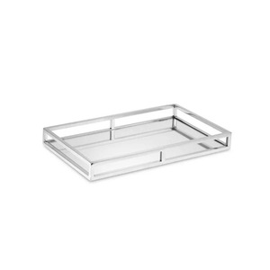 Premium Custom Size Round <b>Marble</b> Food Serving <b>Tray</b> with Metallic Handle Royal Kitchen Decorative <b>Tray</b> Hot Sell for Home Use - Product Image 5