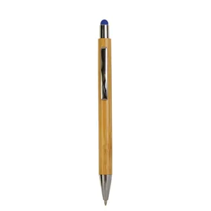 Penna Personalizzata in Bambù con Chiusura a Scatto, Gadget Promozionale per Aziende - Product Image 1