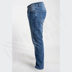 Pantalones Vaqueros para Hombre, Estilo Casual, Desgastados, Sin Rasgaduras, Ajustados, Largos, Duraderos, Color Personalizado, Venta al Por Mayor - Product Image 3