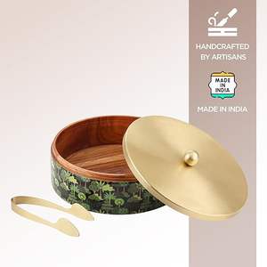 Caja de Madera Natural para Guardar Chapati Caliente, Ideal para Uso en la Cocina a un Precio Económico, Caja de Chapati Tradicional de Madera - Product Image 6